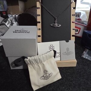 Vivienne Westwood Silver Orb Necklace